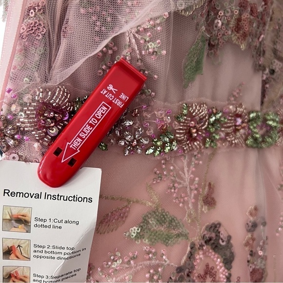 NEW $598 MAC DUGGAL 67880 FLORAL EMBELLISHED SHORT SLEEVE GOWN SIZE 8 - Picture 12 of 17